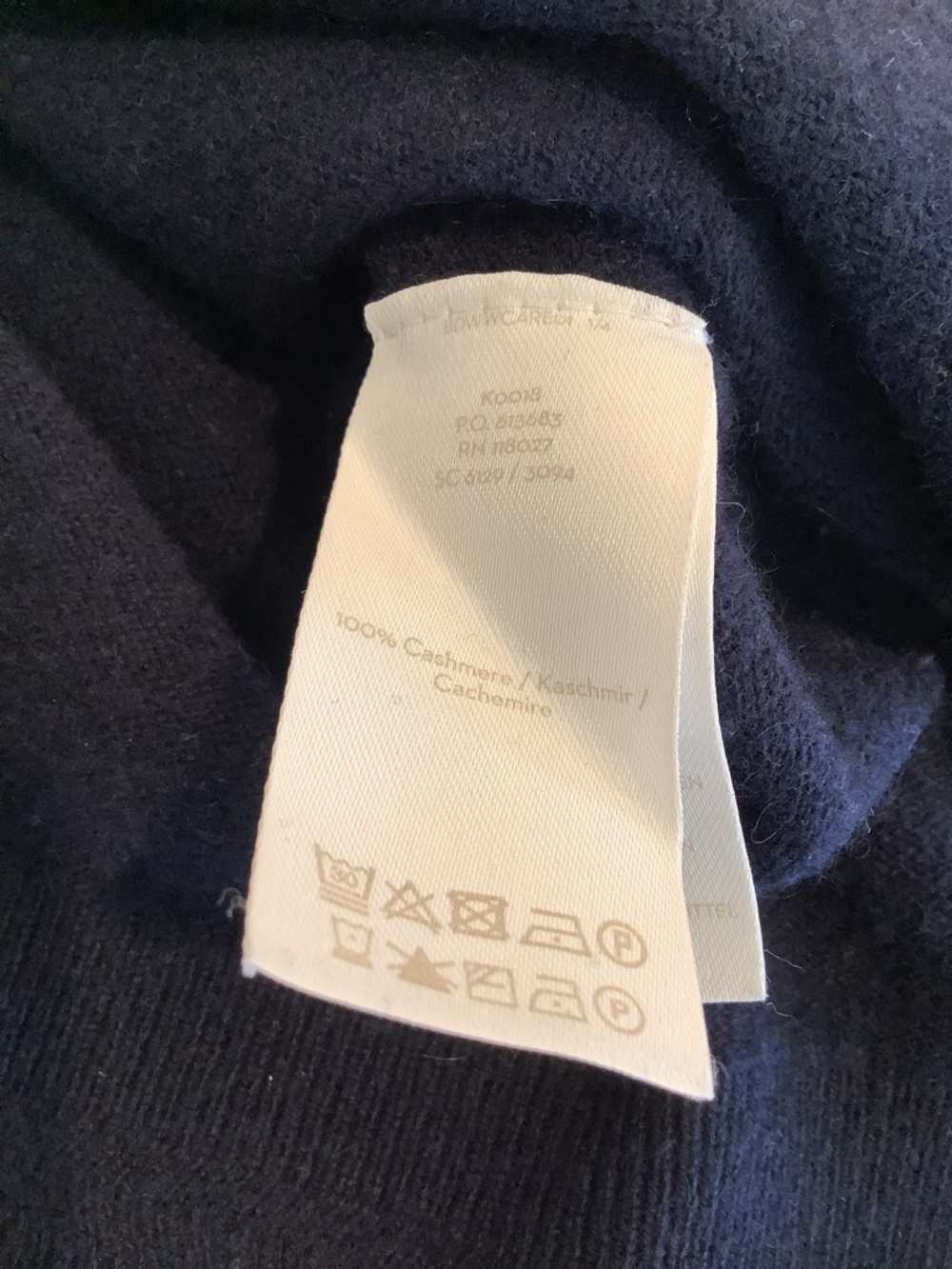 Boden Cashmere Women's Navy Striped Crewneck Sweater - Size XL - Picture 9 of 10